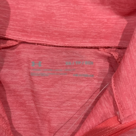 Women’s Under Amour Tech Twist Half Zip Pullover Performance Long Sleeve Pink - Picture 3 of 4